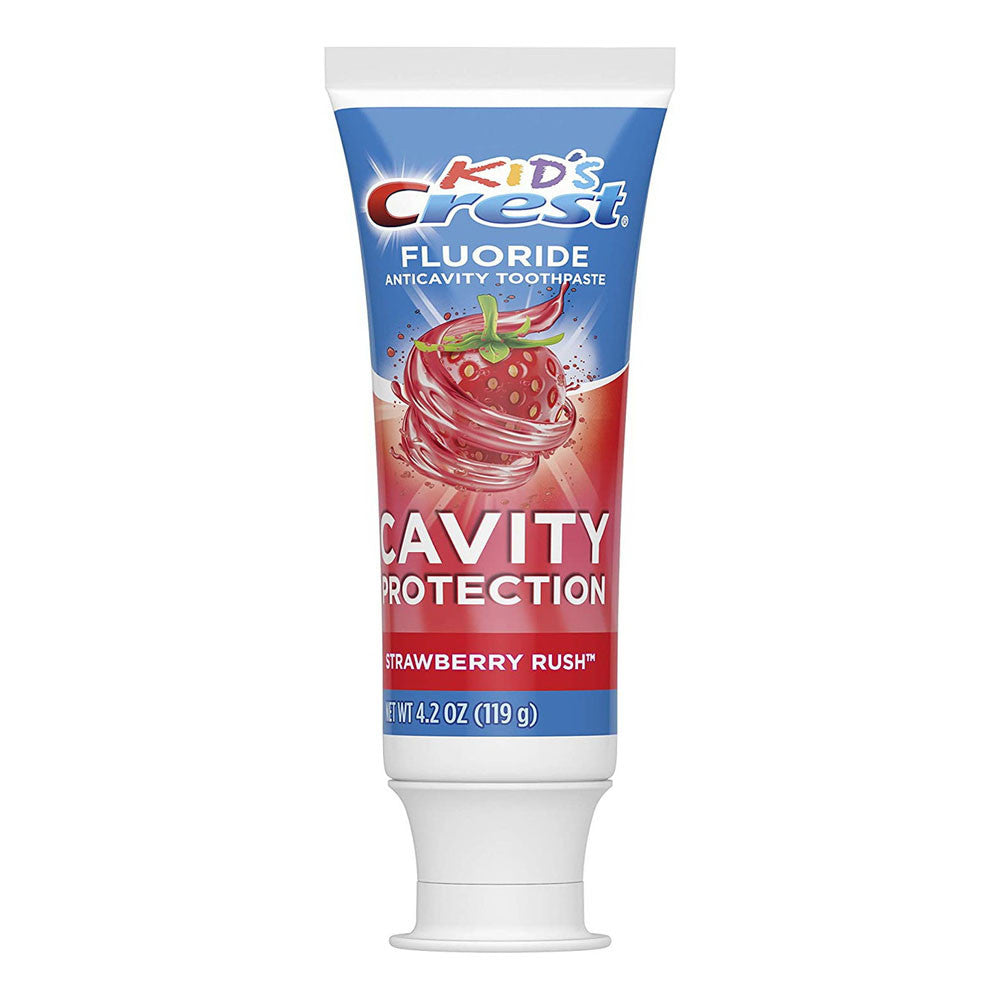 Crest Kid's Cavity Protection Fluoride Toothpaste, Strawberry Rush, 4.2 Oz